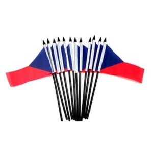 Czech Republic Miniature Flags – 12 Pack