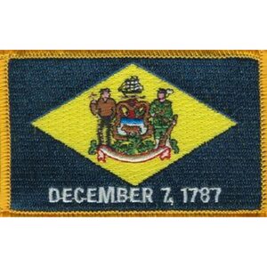Delaware Flag PatchPack of 3
