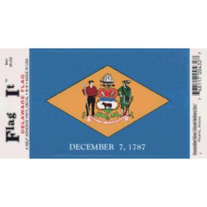 Delaware Flag DecalPack of 6
