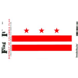 District of Columbia Flag DecalPack of 6