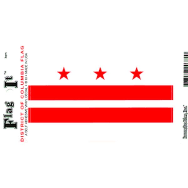 District of Columbia Flag DecalPack of 6