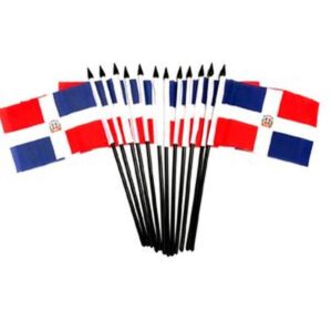 Dominican Republic Miniature Flags – 12 Pack