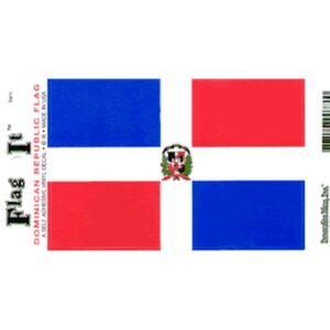 Dominican Republic Flag DecalPack of 6