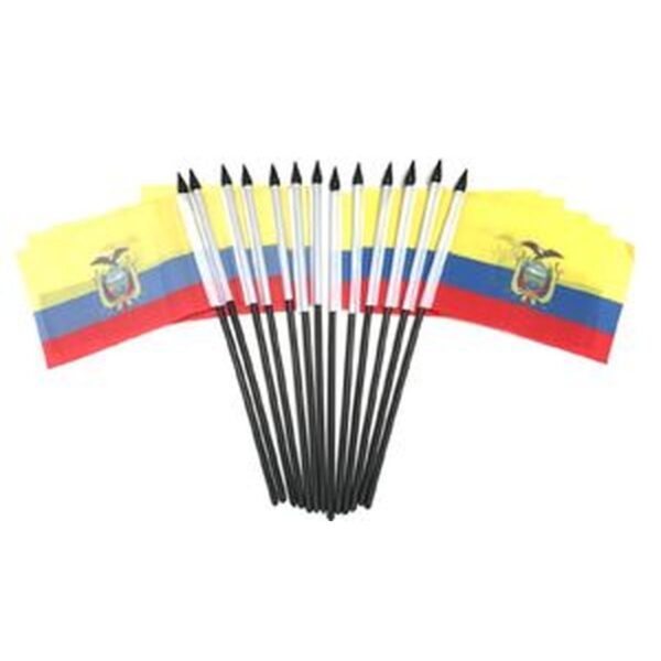 Ecuador Miniature Flags - 12 Pack