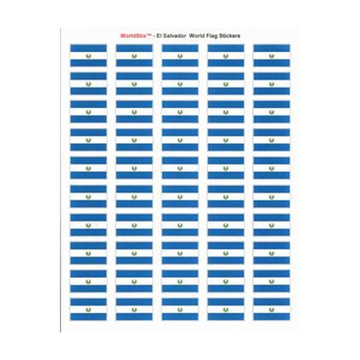 El Salvador Sheet of 50 Stickers