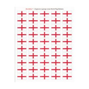 England St. George’s Cross Sheet of 50 Stickers
