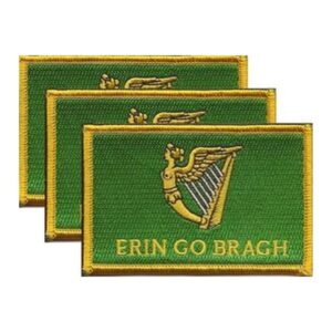Erin Go Bragh Flag PatchPack of 3