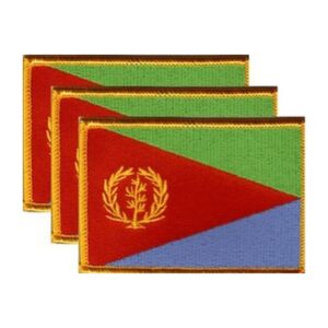 Eritrea Flag PatchPack of 3
