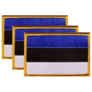 Estonia Flag PatchPack of 3