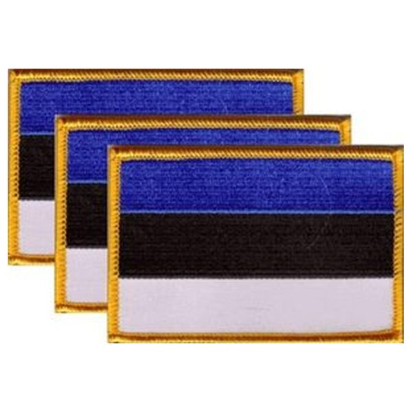 Estonia Flag PatchPack of 3