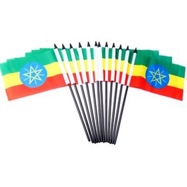 Ethiopia Miniature Flags - 12 Pack
