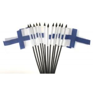 Finland Miniature Flags – 12 Pack