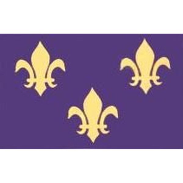 Fleur De Lis Flag ( Blue 3)