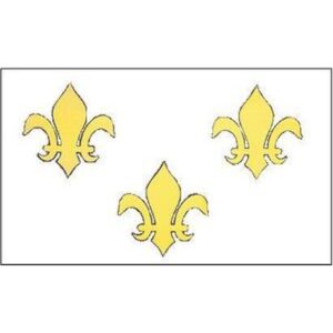 Fluer Di Lis Flag ( White 3)