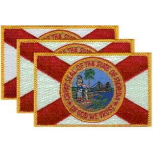 Florida Flag PatchPack of 3