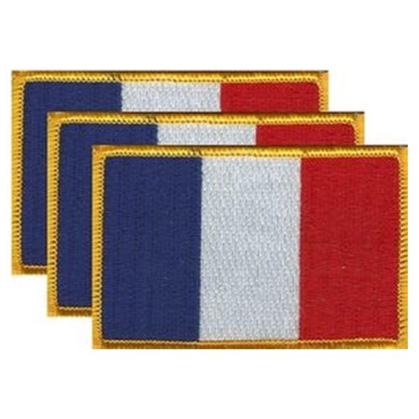 France Flag PatchPack of 3