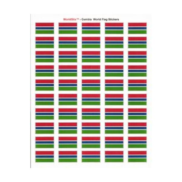Gambia Sheet of 50 Stickers