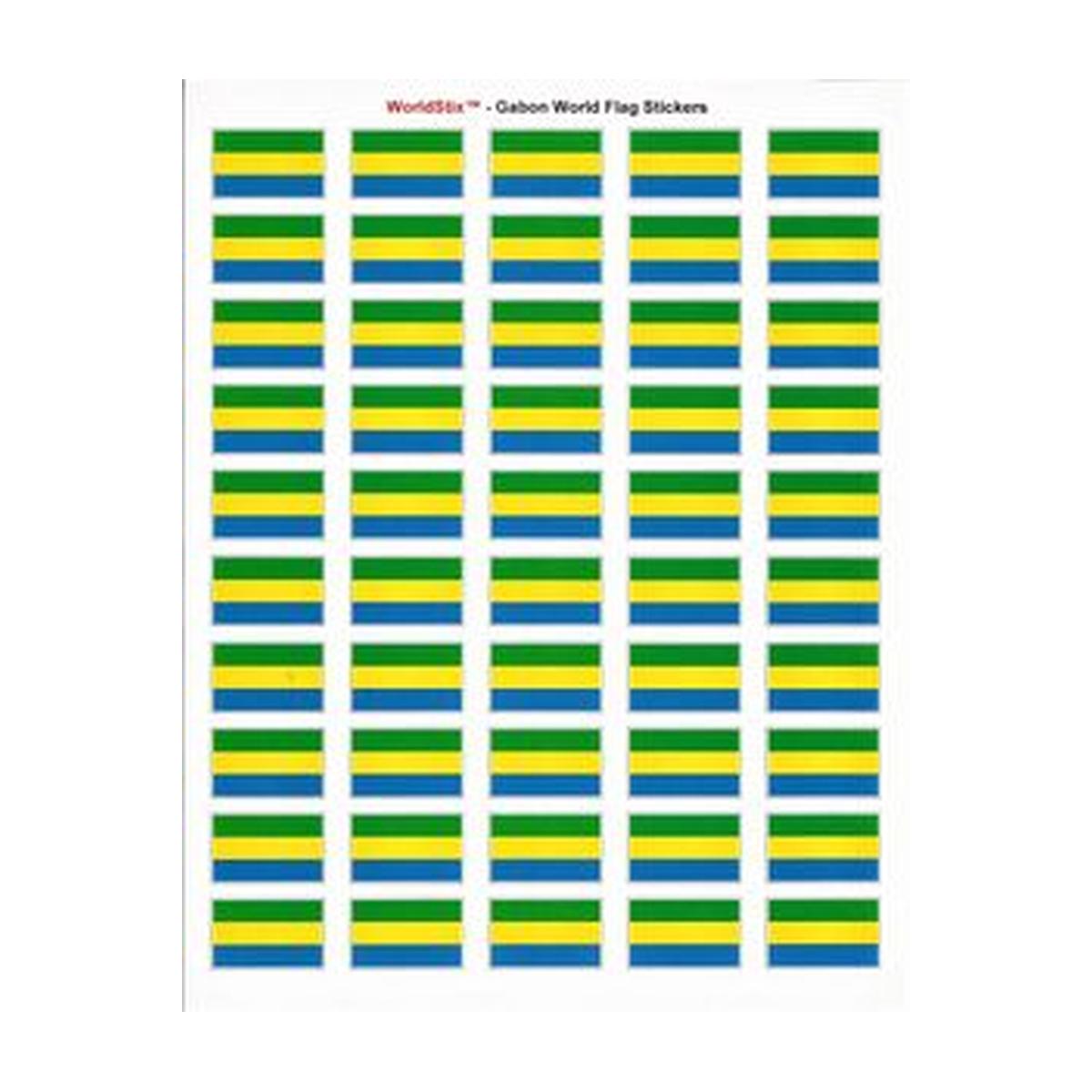 Gabon Sheet of 50 Stickers