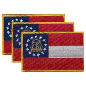 Georgia Flag PatchPack of 3