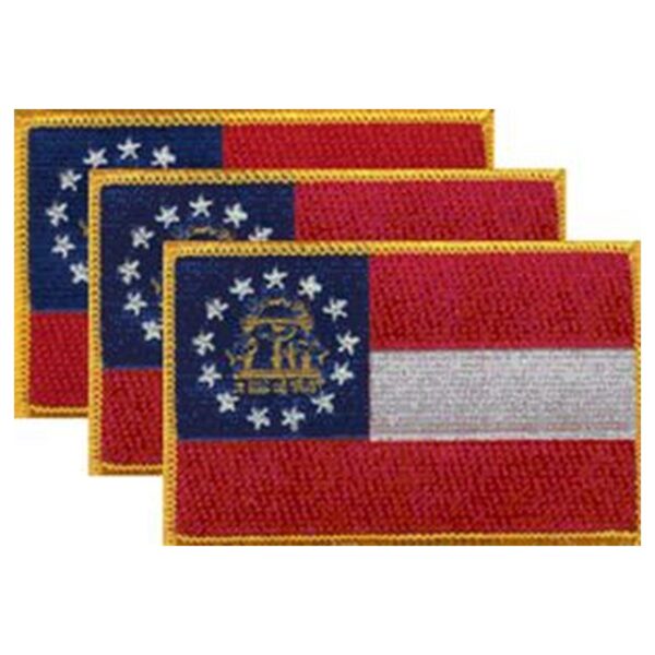 Georgia Flag PatchPack of 3