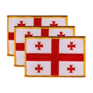 Georgia Republic Flag PatchPack of 3