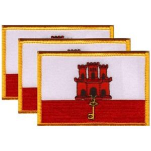Gibraltar Flag PatchPack of 3