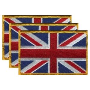 Great Britain Flag PatchPack of 3