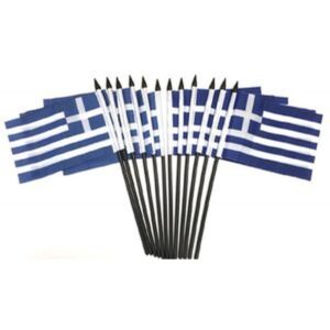 Greece Miniature Flags – 12 Pack