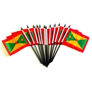 Grenada Miniature Flags – 12 Pack