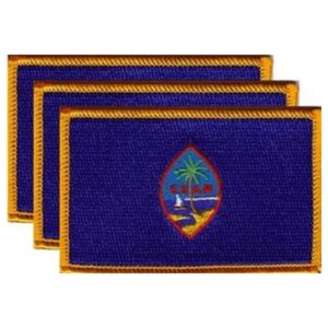 Guam Flag PatchPack of 3
