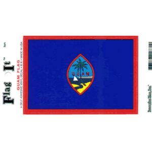 Guam Flag DecalPack of 6