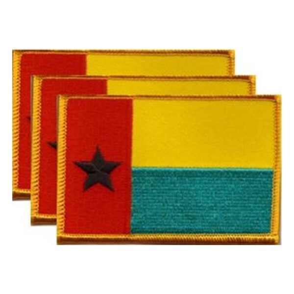 Guinea Bissau Flag PatchPack of 3