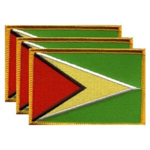 Guyana Flag PatchPack of 3