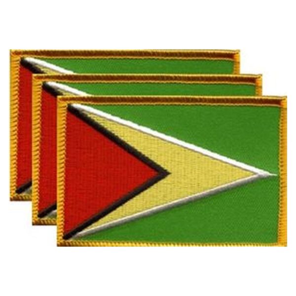 Guyana Flag PatchPack of 3