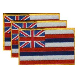 Hawaii Flag PatchPack of 3