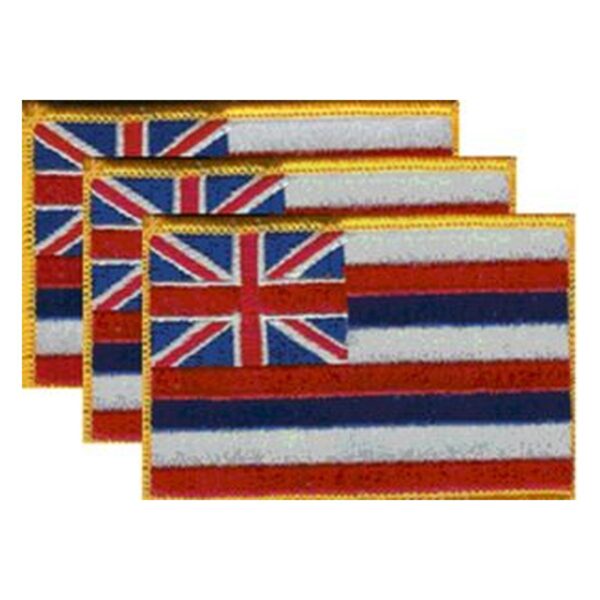 Hawaii Flag PatchPack of 3