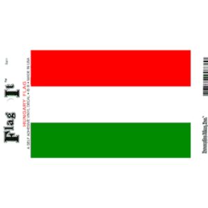 Hungary Flag DecalsPack of 6