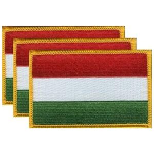 Hungary Flag PatchPack of 3