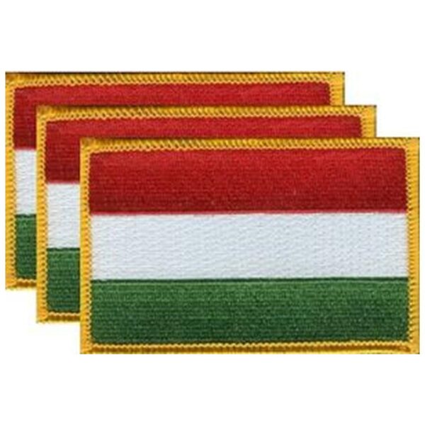 Hungary Flag PatchPack of 3
