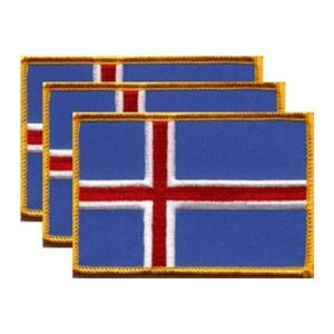 Iceland Flag PatchPack of 3