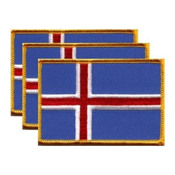Iceland Flag PatchPack of 3