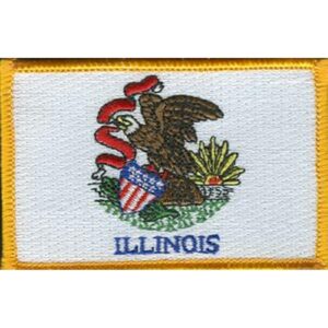 Illinois Flag PatchPack of 3