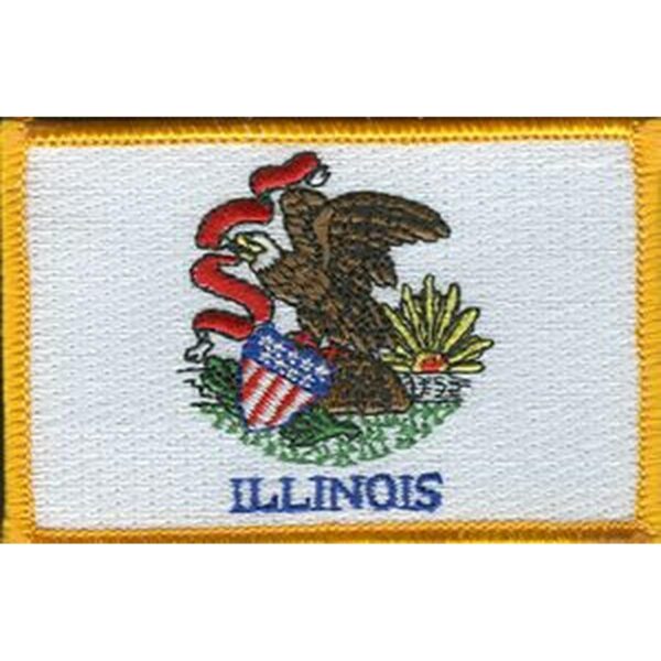 Illinois Flag PatchPack of 3