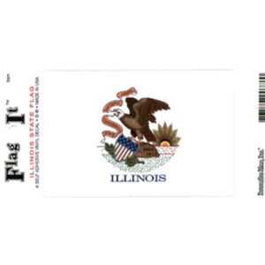 Illinois Flag DecalPack of 6