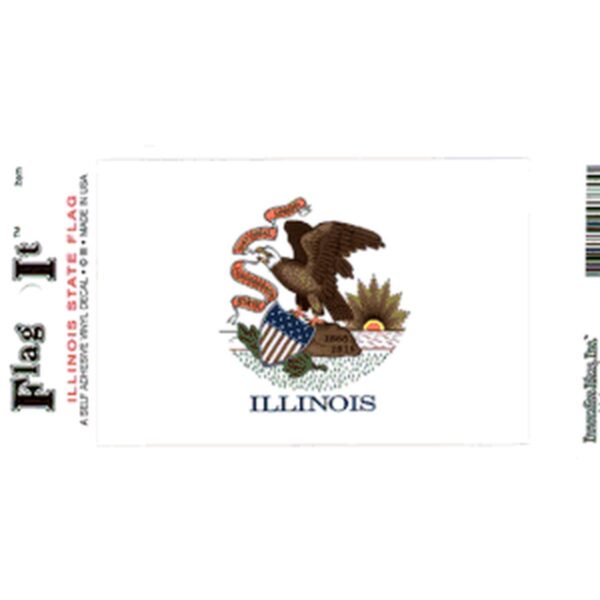 Illinois Flag DecalPack of 6