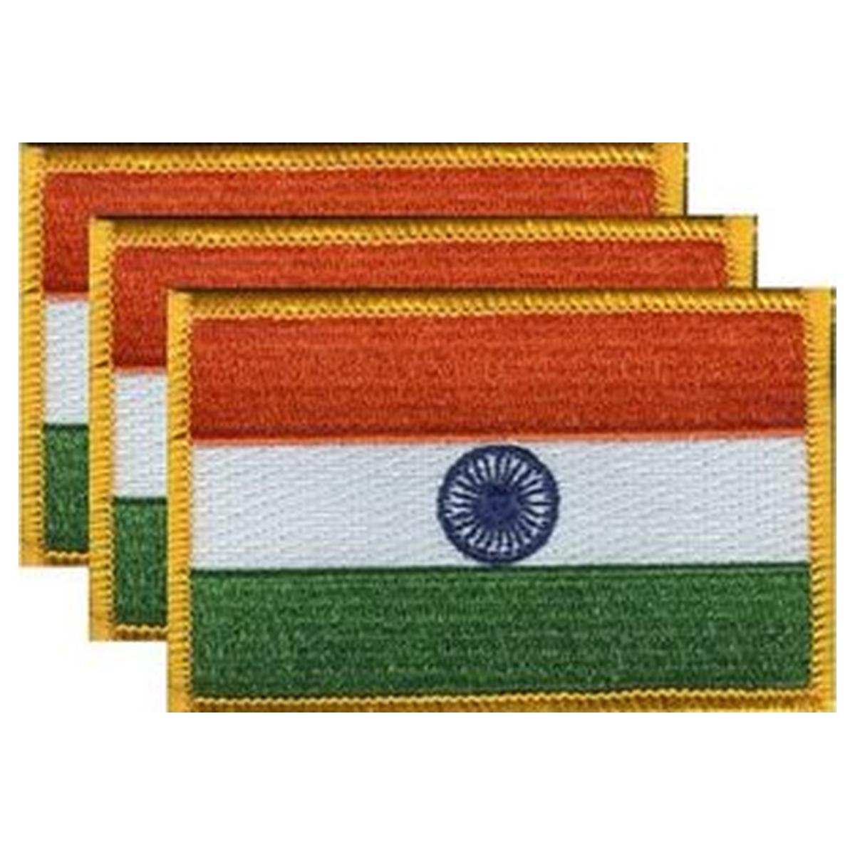 India Flag PatchPack of 3