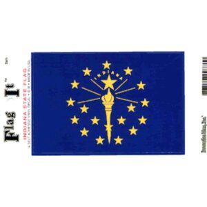 Indiana Flag DecalPack of 6