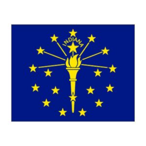 Indiana Polyester Flag