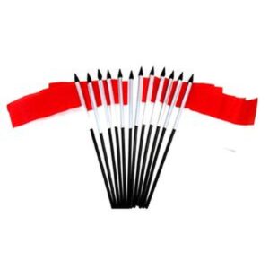 Indonesia Miniature Flags – 12 Pack