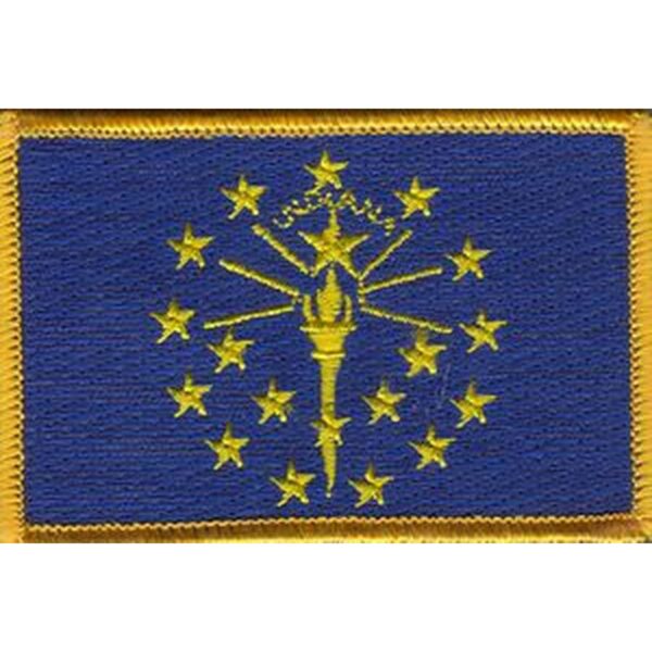 Indiana Flag PatchPack of 3